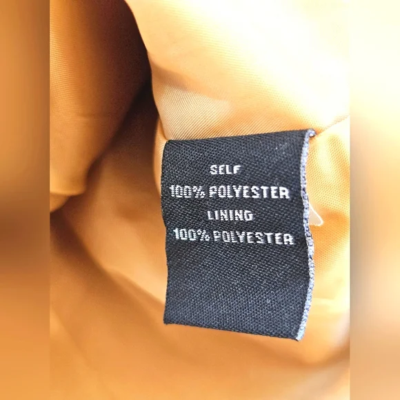 Valerie Stevens Luxury Quilted Gold Metallic Zip up Blazer Jacket Coat Pockets - Picture 13 of 13